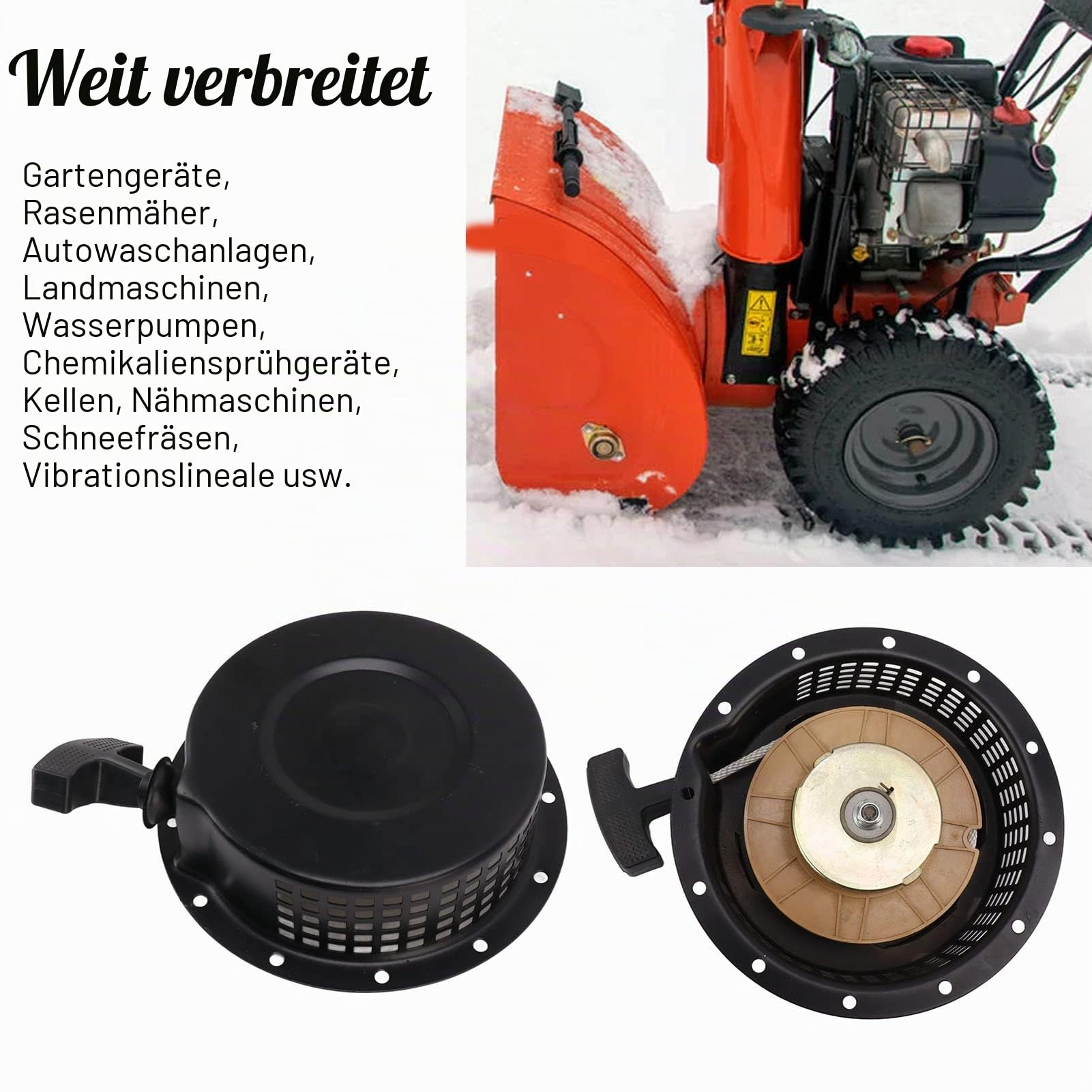 Seilzugstarter, Professionelle 178F-Ersatz-Seilzugstarter-Baugruppe, Rückstoßstarter Zugstarter, Starterseil Ersatzteile Für Benzin-Generator