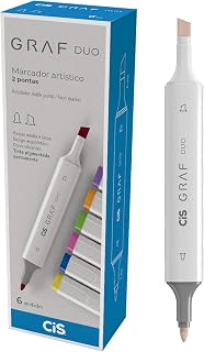 Marcador Graf Duo, CIS, Bareley Beige, Caixa com 6 unidades