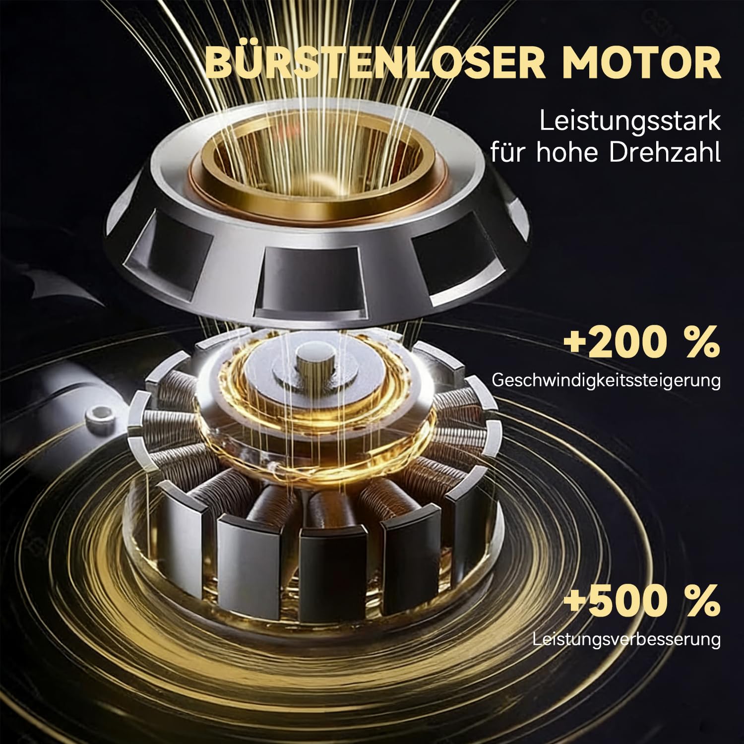Handstaubsauger Akku, 26000PA Auto Staubsauger, Upgrade-Schnellladung, 3-Gang Akku Staubsauger mit Bürstenloser Motor per Auto, Tierhaare, Sofa Reinigung