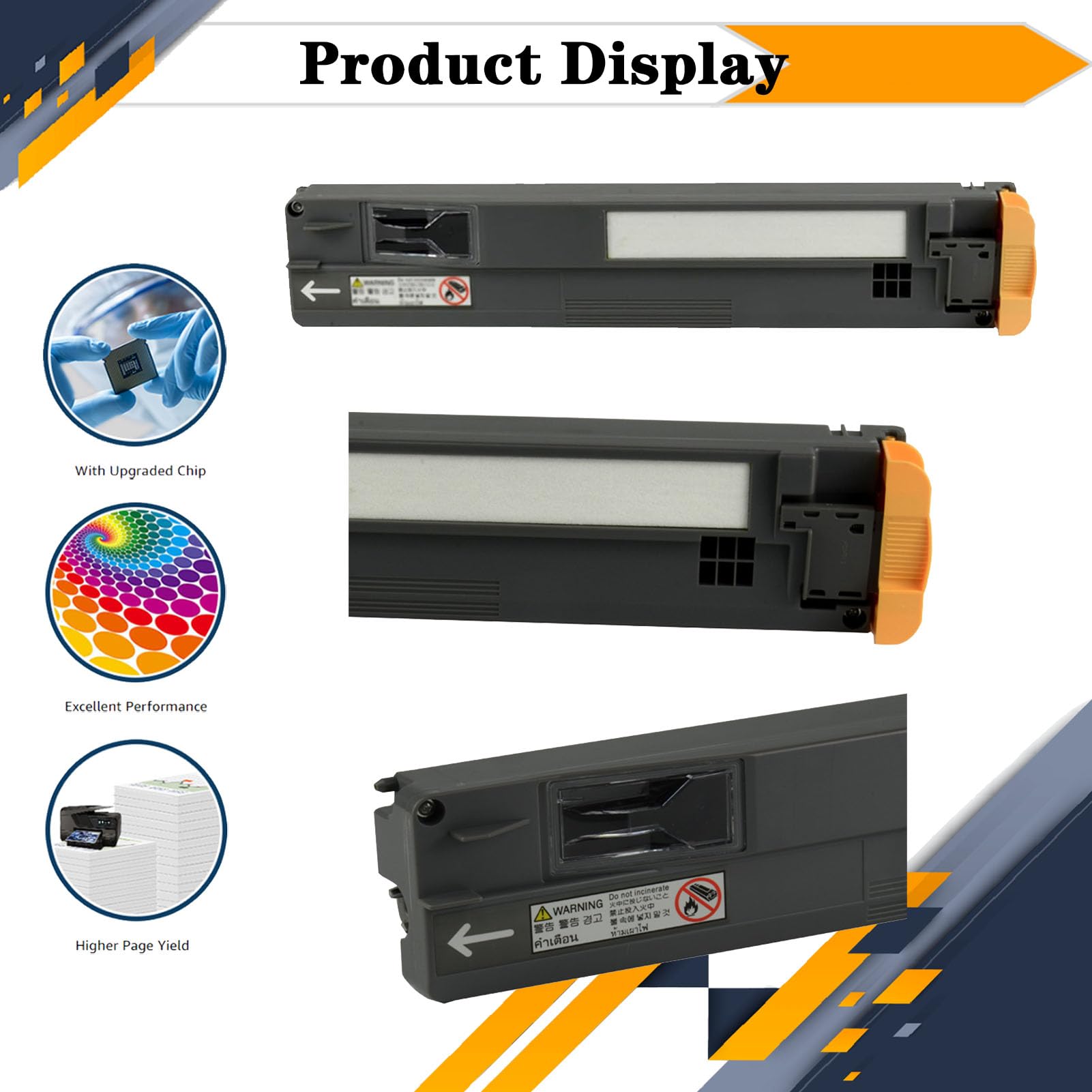 C8030 008R13061 Boîte de Toner à déchets, Compatible pour Xerox 7830 7835 7845 7855 7830I 7835I 7845I 7855I 7525 7530 7535 7545 7970 7425 7428 7435 1 pcs