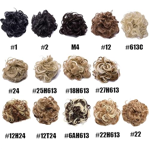 Miniatura 6 de Moño desordenado, pieza de pelo de moño desordenado, pieza de cabello de 31.4 pulgadas de largo, despeinado, esponjoso, extensiones de cola de