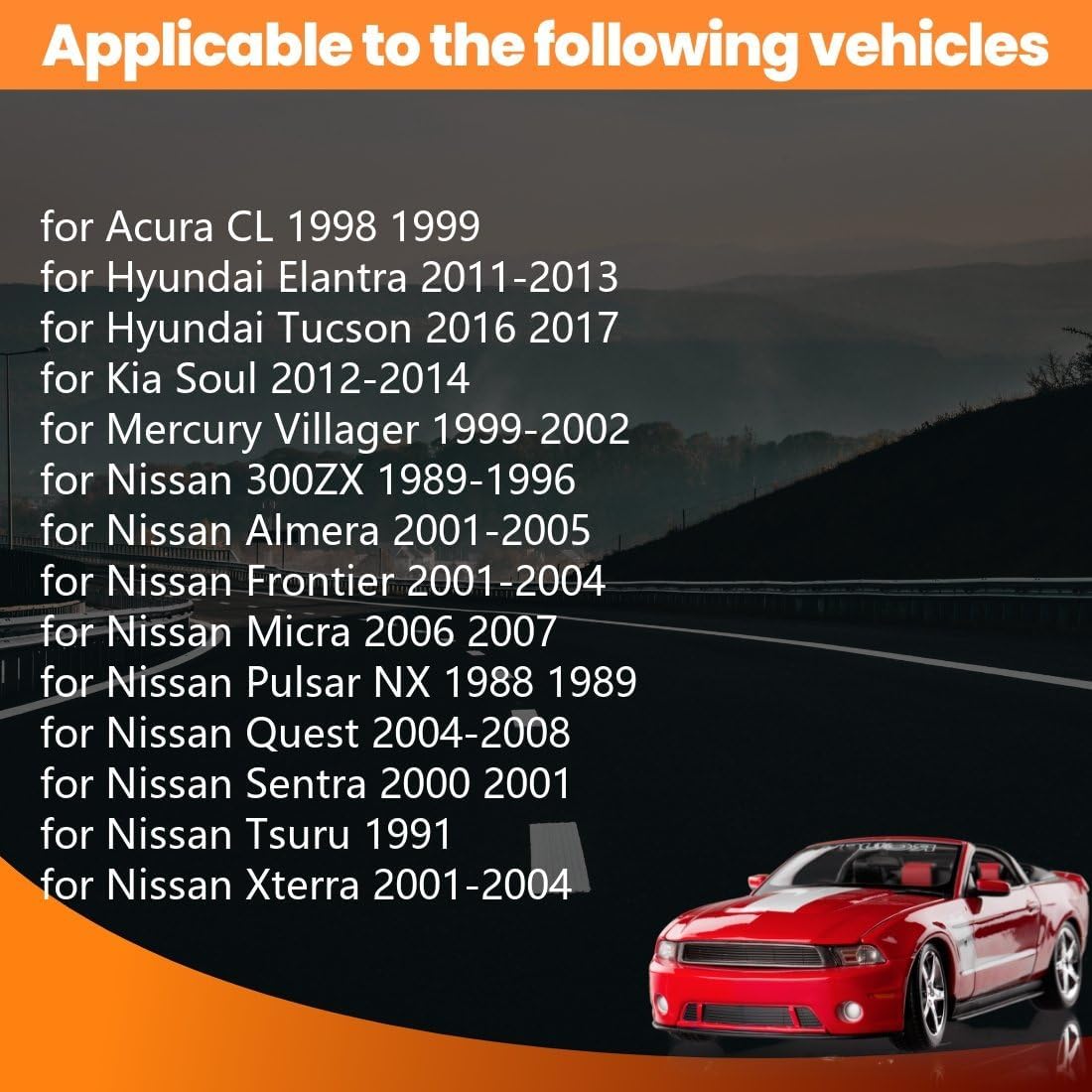 Arrhythmic 1X Engine Timing Cover Seal Automotive Replacement for Nissan Frontier 3.3L 2001 2002 2003 2004, for Nissan Xterra 3.3L 2001 2002 2003 2004, for Hyundai Elantra 1.8L 2011 2012 2013