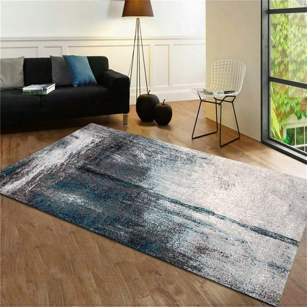Tapis salon poil court gris 200x300 pour chambre et sol enfant pas cher