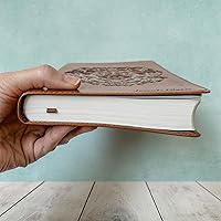 Vista 5 de Personalized ESV Bible, Brown with a Lion on the Cover, Option to Customize with Hand Lettered Name on Cover