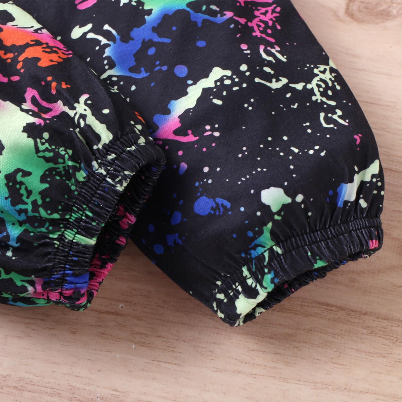 Conjunto Ropa Niña 2 Piezas, Hip Hop Crop Top Manga Corta + Pantalones Camuflaje con Bolsillo, Top e Pantalones Deportivo Ropa Dance Verano Otoño para Niña 5 a 12 Años, Verde/Negro/Azul/Morado