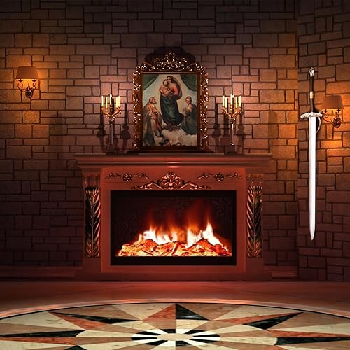 Miniatura 6 de KAFENDA Placa de montaje en pared de espada acrílica Caballeros medievales Placa de espada Escudo Colgador de pared Soporte desaply