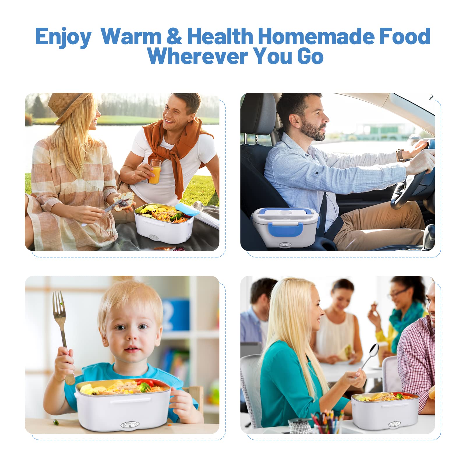 Buy Electric Lunch Box Food Heater, Portable Microwave for Car/Truck