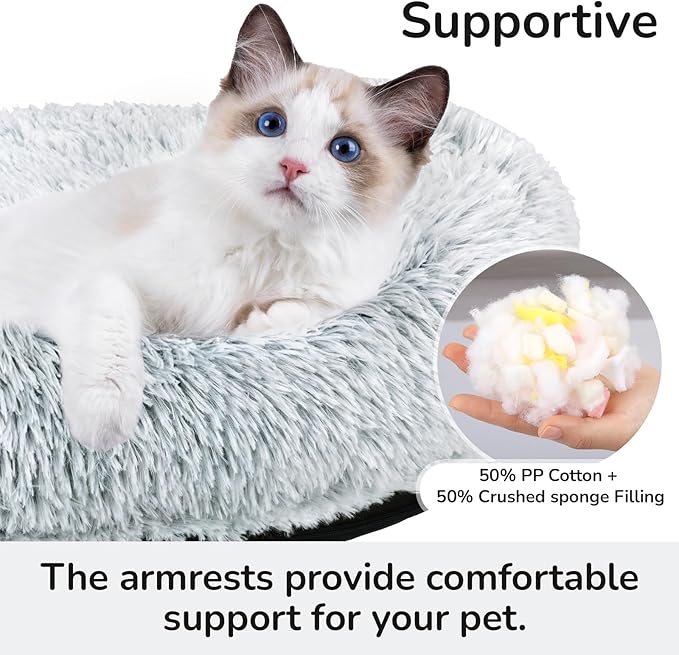 Cama Redonda para Perro Pequeño 50cm Lavable Antideslizante miniatura 4