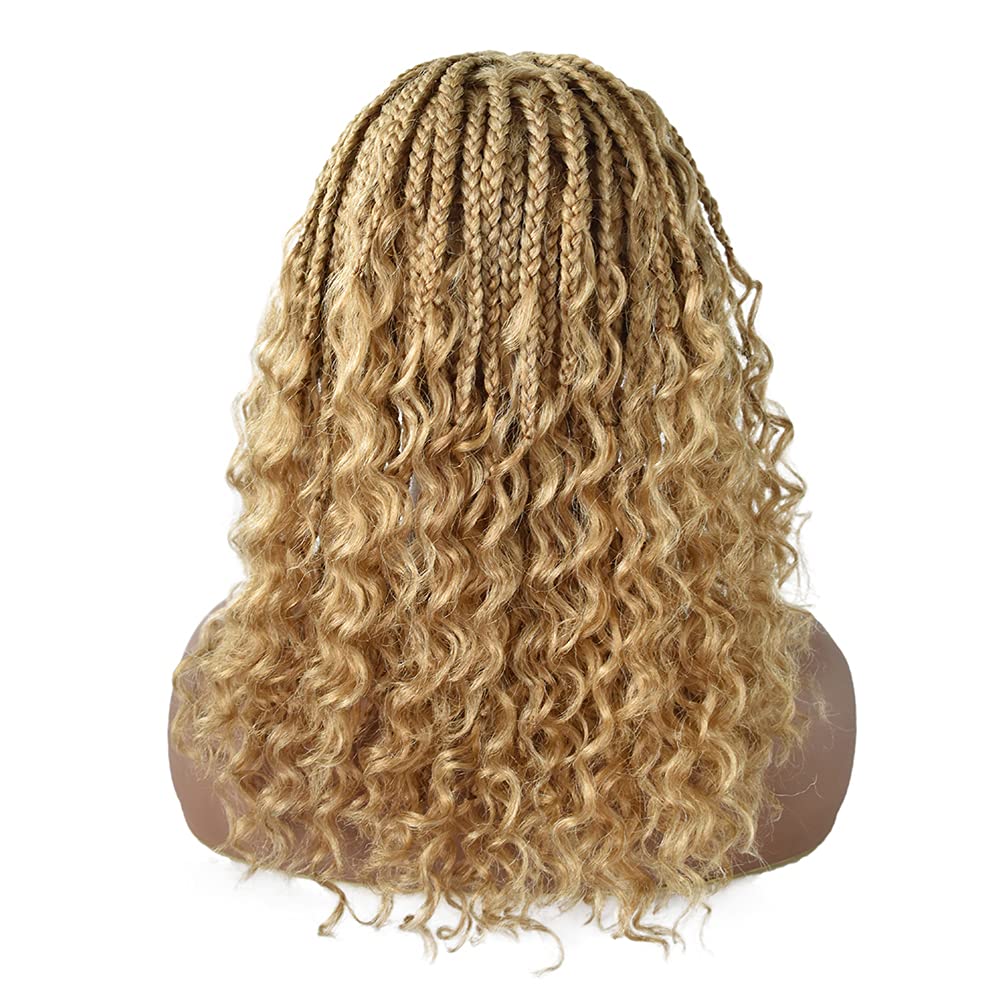 Buy 18 Inch Lace Front Cornrow Box Braided Wigs For Black Women With