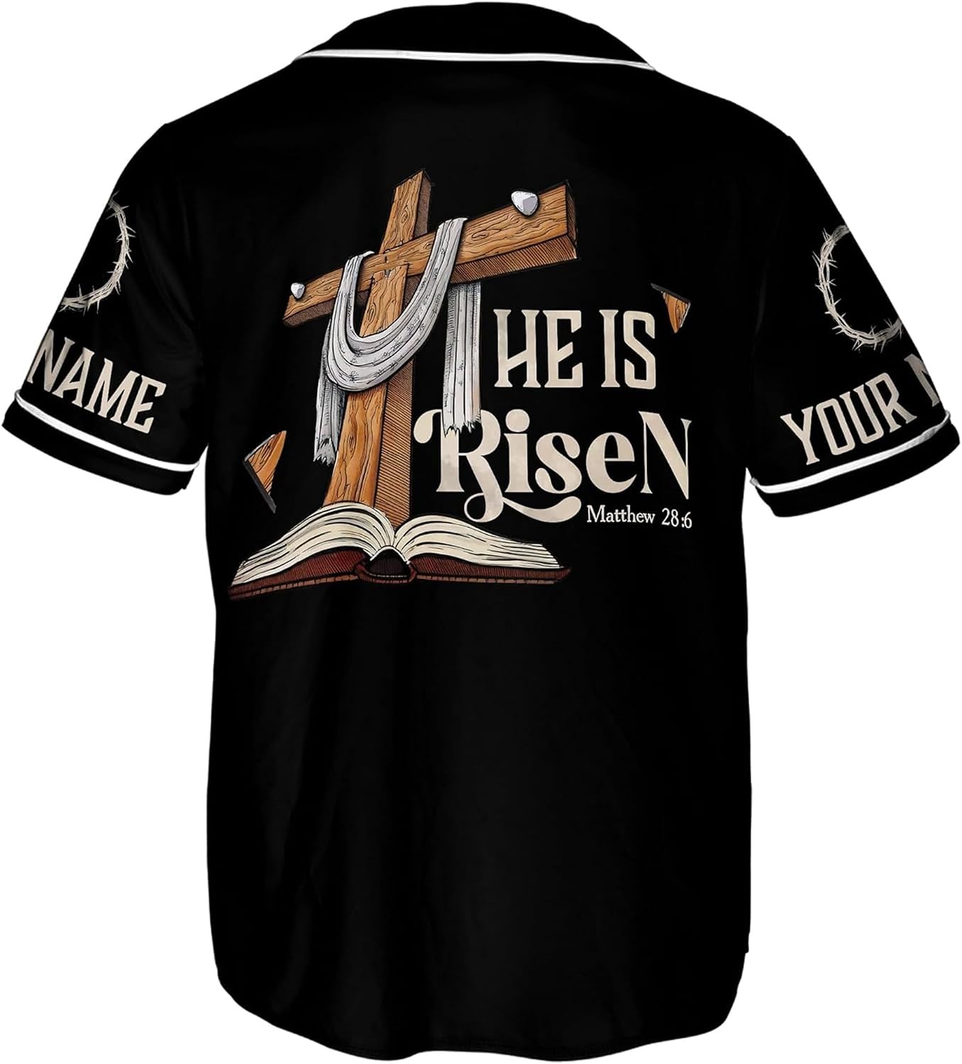 ThangPhamShop Personalized Faith Christian Jesus Baseball Jersey Unisex XS-5XL – Religious Graphic Shirt
