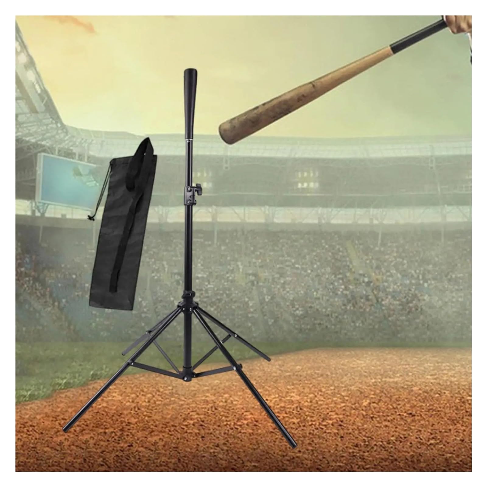 Baseball-Schlag-Tee-stativ Baseball Batting Tee Dreibein-Tee for Softball-Schlagtraining