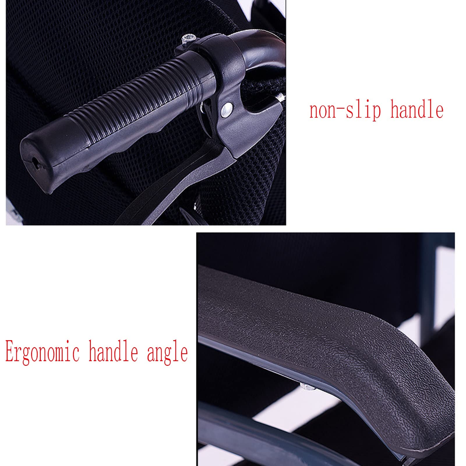 Aire Manual, Plegable y liviano, pequeño y Conveniente para Viajar para Personas Mayores discapacitadas Scooter Ultraligero tirado a Mano con Gran Capacidad de Carga (Color: Azul)