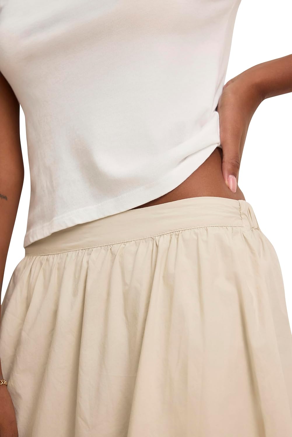 Velvet by Graham & Spencer Women's Bella Cotton Poplin Skirt