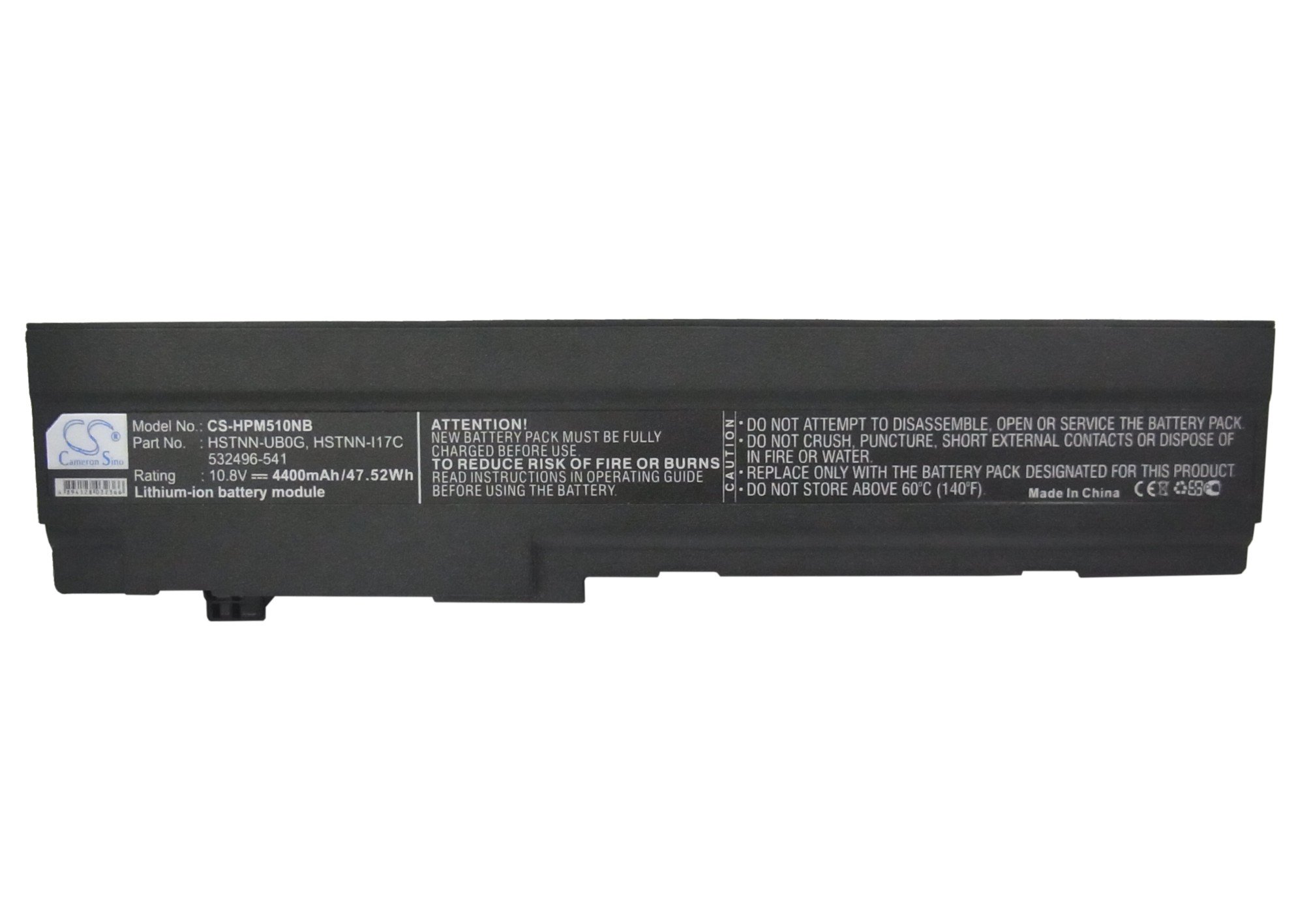 vhbw Batterie Compatible avec HP Mini 5101 FM956UT, 5101 FM956UT#ABA, 5101 FM976UA, 5101 FM976UA#ABA Ordinateur Portable (6600mAh, 11,1V, Li-ION
