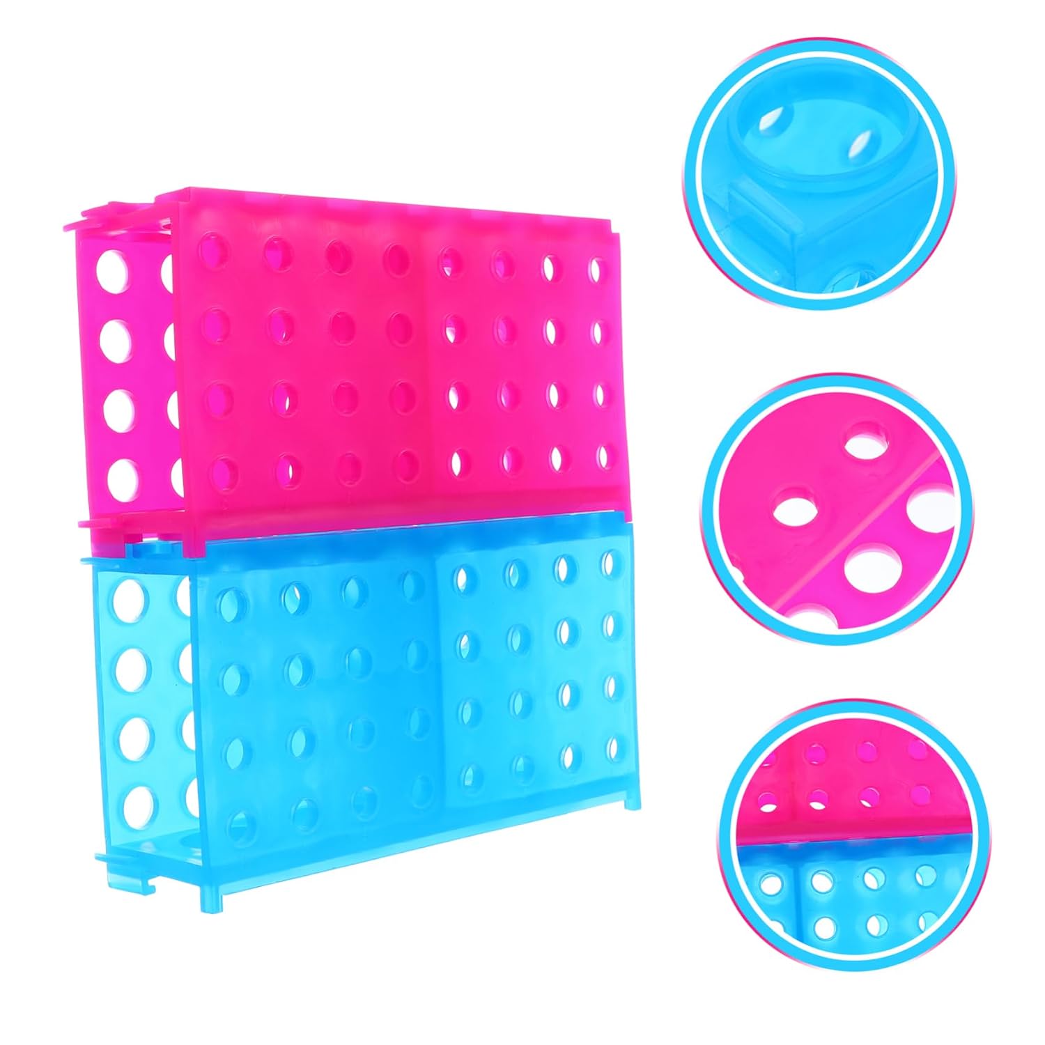 ULTECHNOVO 2pcs Microcentrifuge Tube Shelf Tube Holder for Microtubes Lab Use Random Color