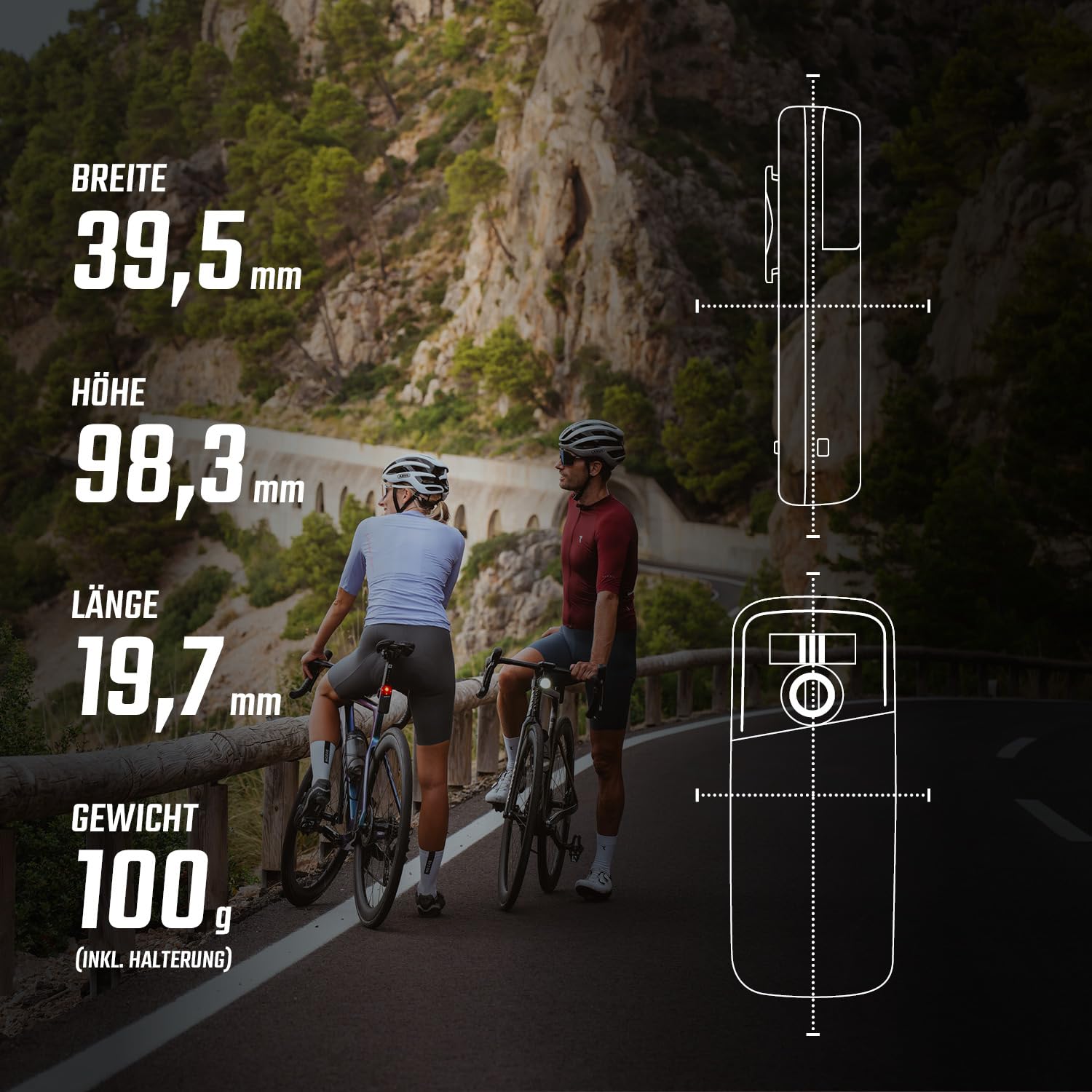 SIGMA RECO 80 LINK | Radar-Rücklicht mit LED-Bremslicht und Notbremslicht-Funktion fürs Fahrrad | Radar inkl. StVZO konforme Rückleuchte | LINK Funktion mit der Aura 100 | wiederaufladbar via USB-C