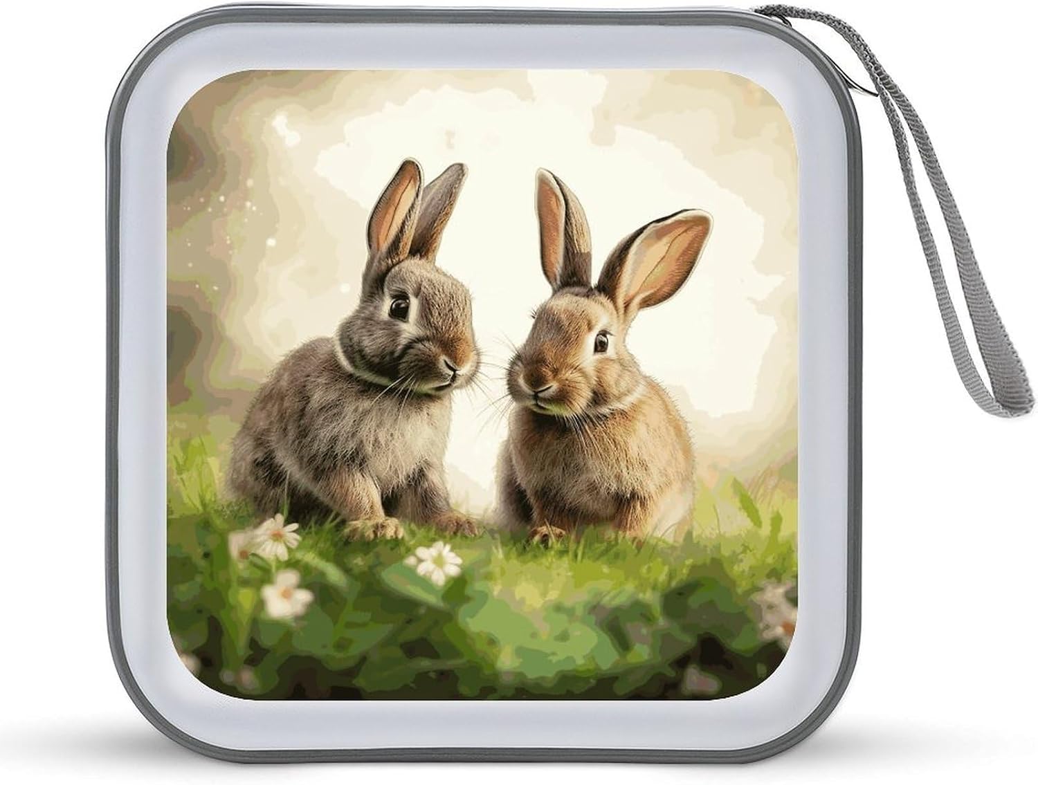 Funny Rabbits CD Case CD Storage Box DVD Sleeves