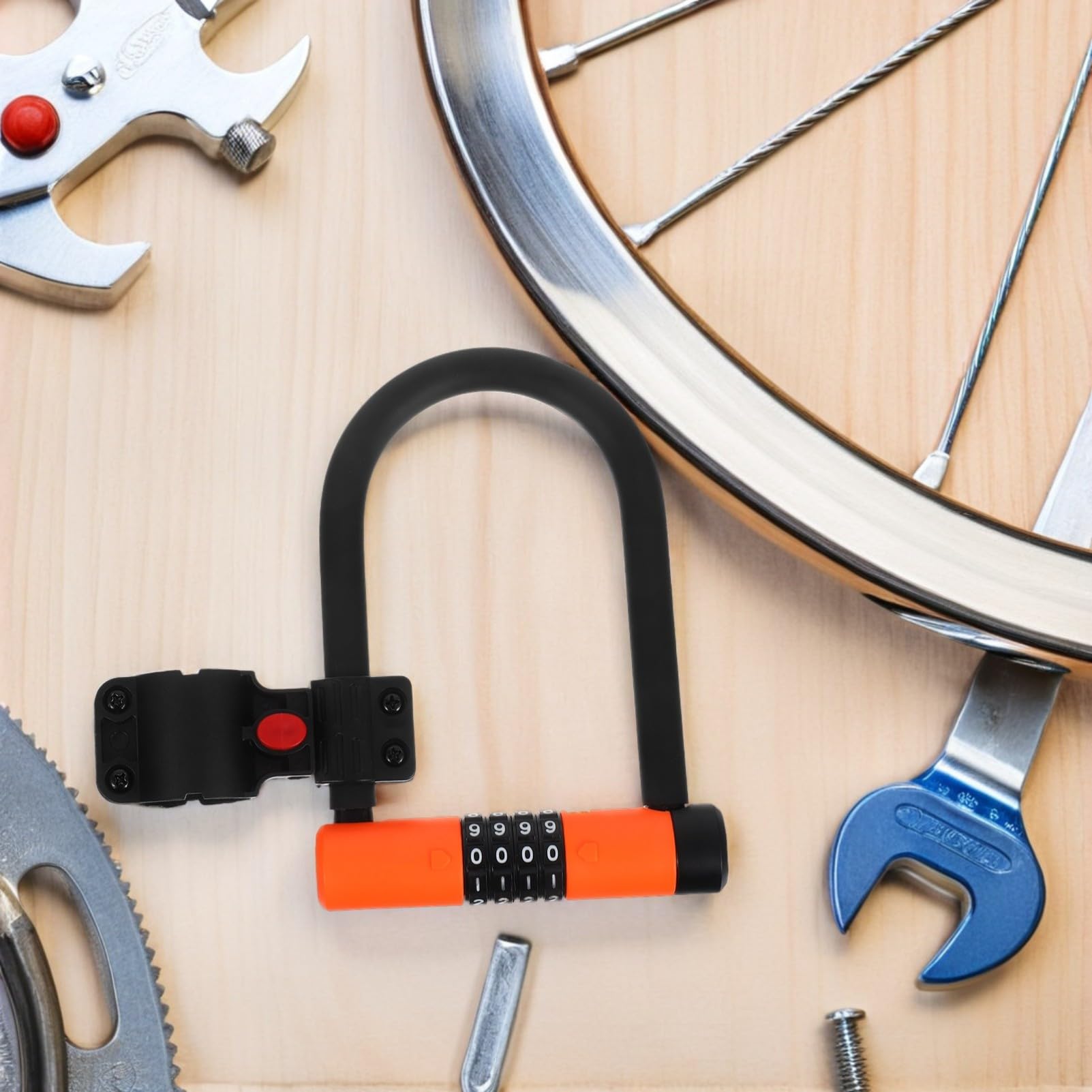 Lucchetto U Bike Password Antifurto Chiave per Bicicletta Scooter Elettrico Moped