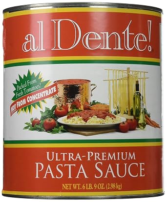 Al Dente Pasta Sauce, #10 Pack of 6