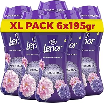 Lenor  ama r Ferahlat c   nci Taneleri, Pembe Ametist, Maxi Boy 6 x 195g, Koku G lendirici