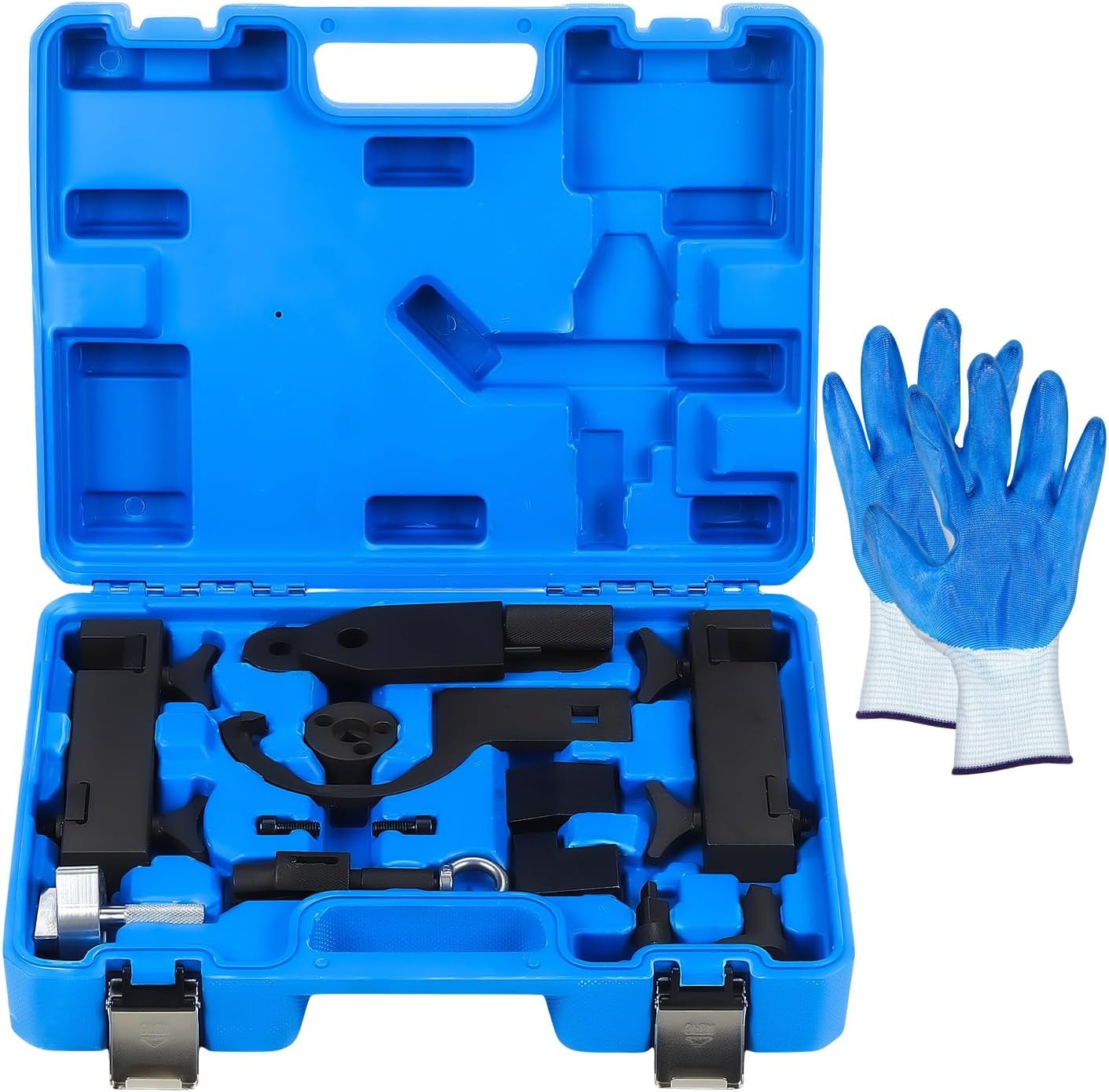 Camshaft Alignment Tool Kit Fit for Land Rover Jaguar Discovery 4 Range Rover Sport V8 5.0L V6 3.0L, Engine Timing Tool with Fuel Pump, Fuel Injector Remover Tool, 303-1445, 303-1448, 303-1452