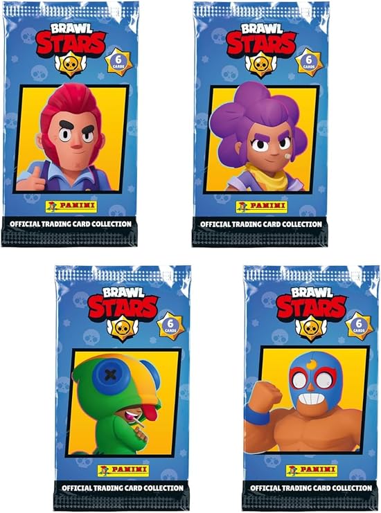 Panini Brawl Stars Official Trading Card Collection 12 Paket (72 Kart) Set