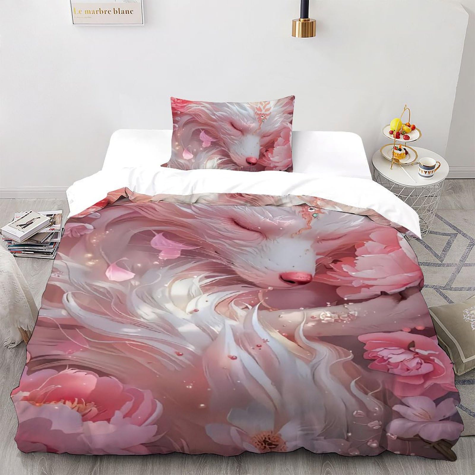 Ensemble d'impression 3D pour calmer le sommeil des enfants avec une parure douce 135x200
