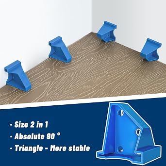 NAACOO 20Pcs Flooring Spacers, 1/4''&1/2'' Gap for Laminate, LVT
