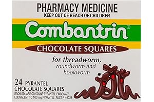 Albendazol Chocolate Squares 24 Worming Treatment for Children and Adults