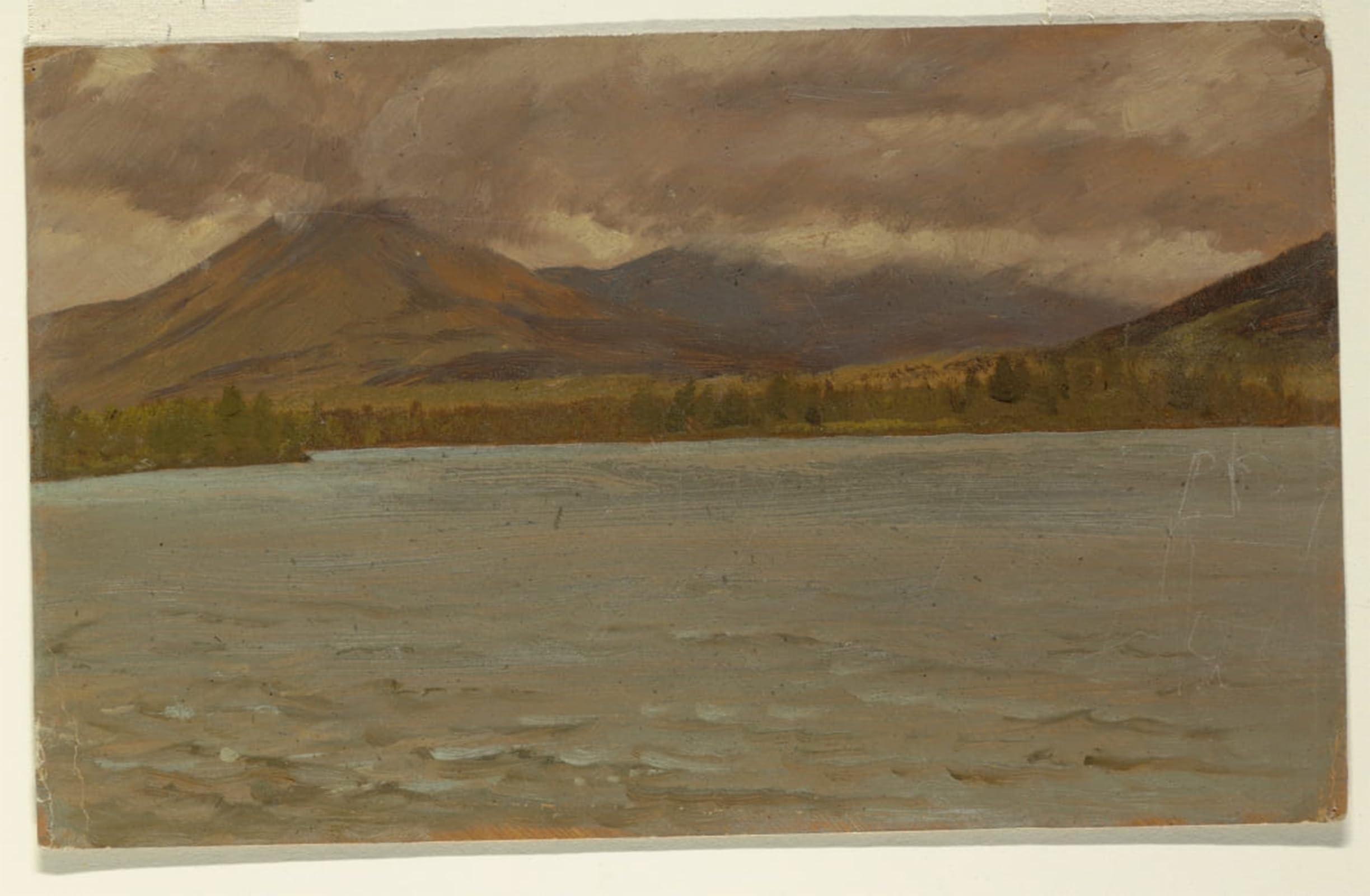 POSTERIIk Famous Print Pop Art Wall Art Graffiti Mt Katahdin From Lake Katahdin by Frederic Edwin Church Art Prints for Home Decor 60x90cm