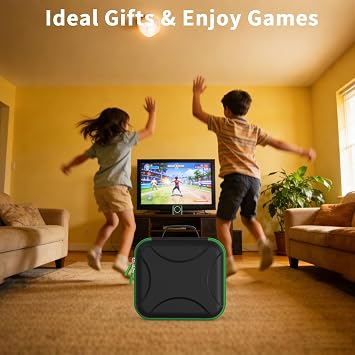 Carrying Case for Leapfrog LeapMove Active Learning Video Game System, Hard Storage Bag with Organized Compartments for Leap Move Game Console, Cables, Accessories