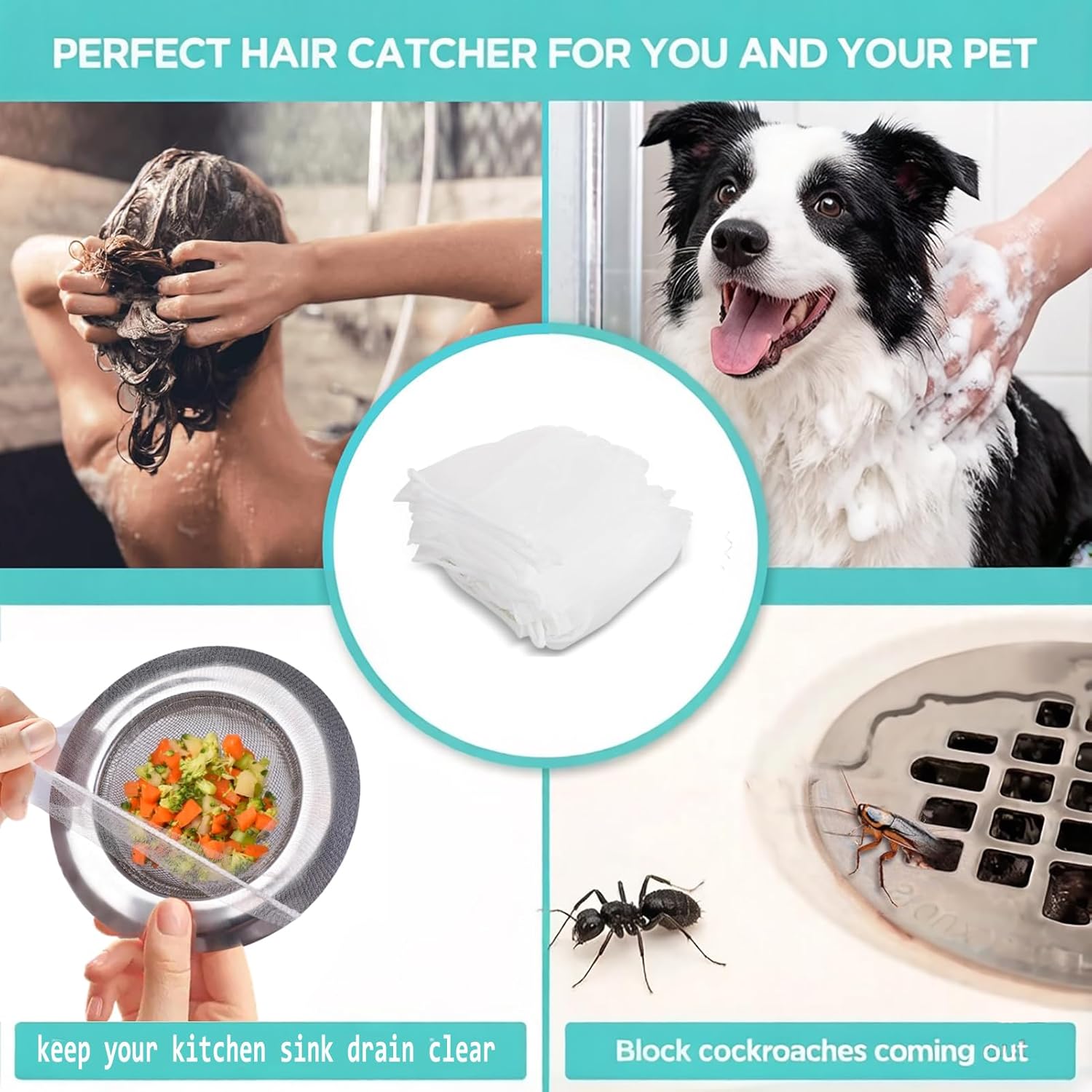 Kitchen Sink Strainer Mesh Bag- 200 PCS Disposable Sink Net Strainer Filter Bags for Sink Drain for Collecting Kitchen Food Waste Leftover Garbage