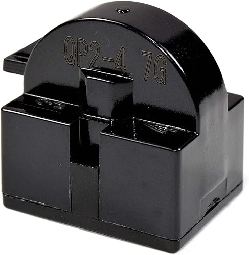HQRP QP2-4.7 Relé de arranque PTC de 4.7 Ohm, 1 Pin, reemplazo para mini refrigeradores, refrigeradores compactos, enfriadores de bebidas