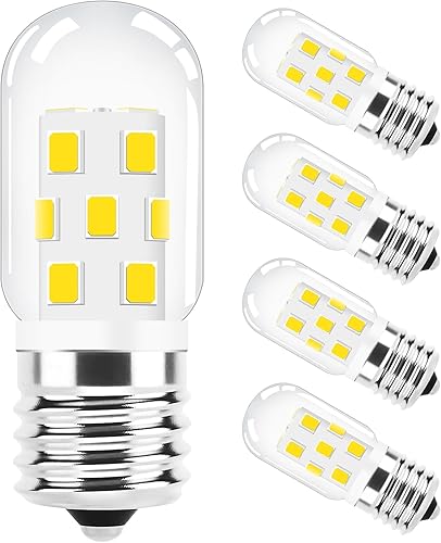 TAIYALOO Bombilla LED E17 regulable para microondas, 40 W, incandescente, repuesto para electrodomésticos sobre estufa, refrigerador, campana