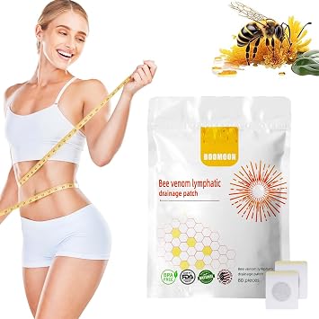 KLIFE 60PCS Bee Venom Navel Patches, Bee Venom Lymphatic Drainage Navel Patches, Bee Venom Navel Patches for Women & Men60pcs/1 Bags
