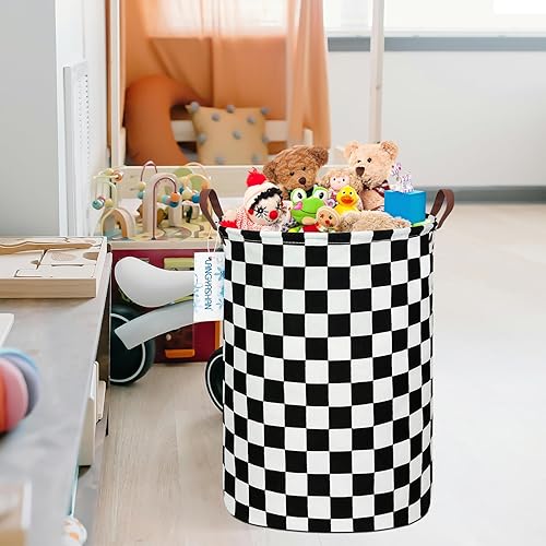 Miniatura 298 de LANGYASHAN Contenedor de almacenamiento, cesta organizadora plegable de tela de lona para ropa sucia, contenedores de juguetes, cestas de regalo, Un