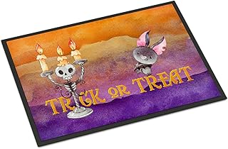 Caroline's Treasures BB7461JMAT Halloween Cukierek albo psikus do wewnątrz lub na zewnątrz mata 24 x 36, 24 wys. x 36 W, wielokolorowa