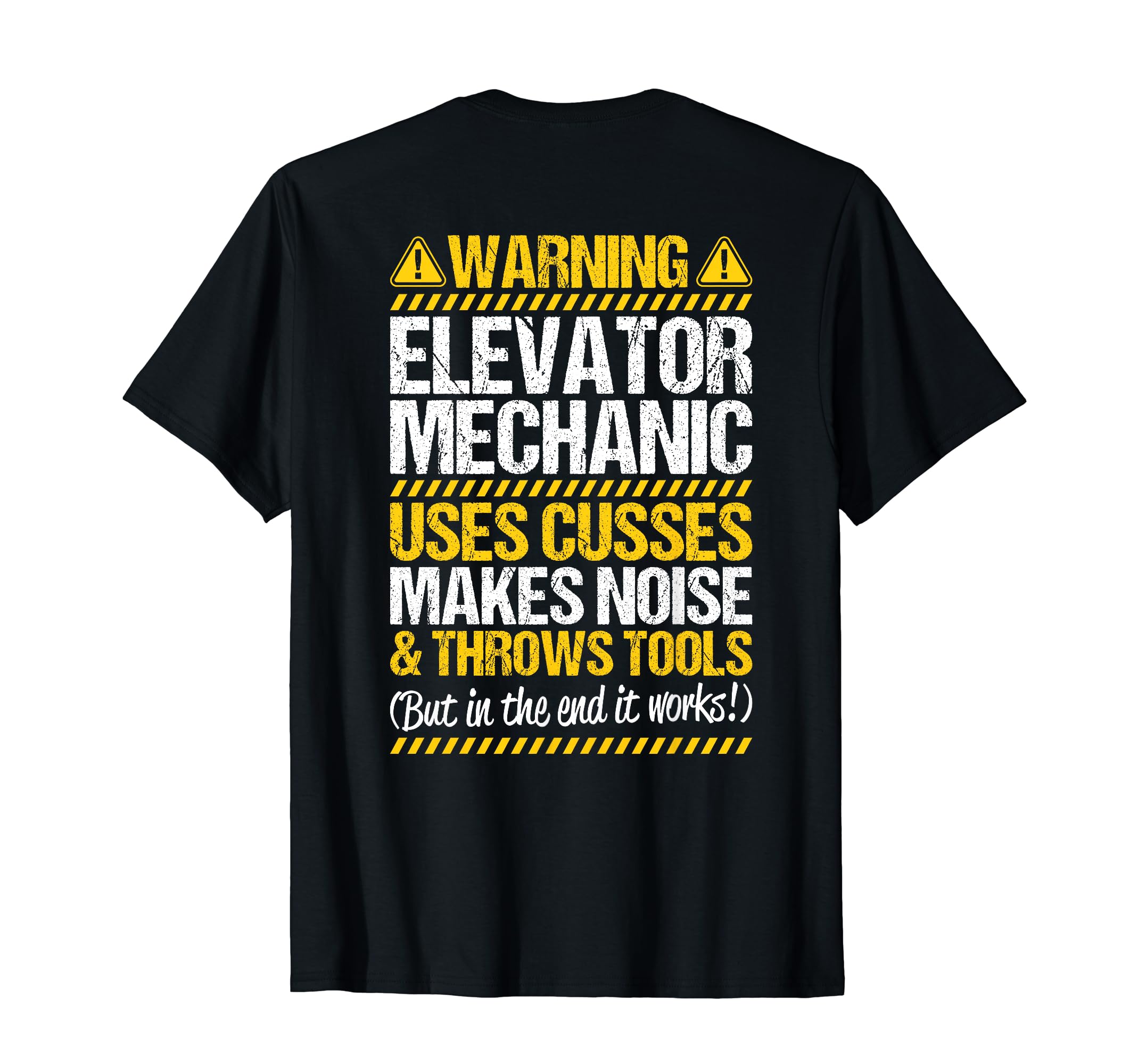 Throws Tools Elevator Mechanic T-Shirt, Black - Image 2