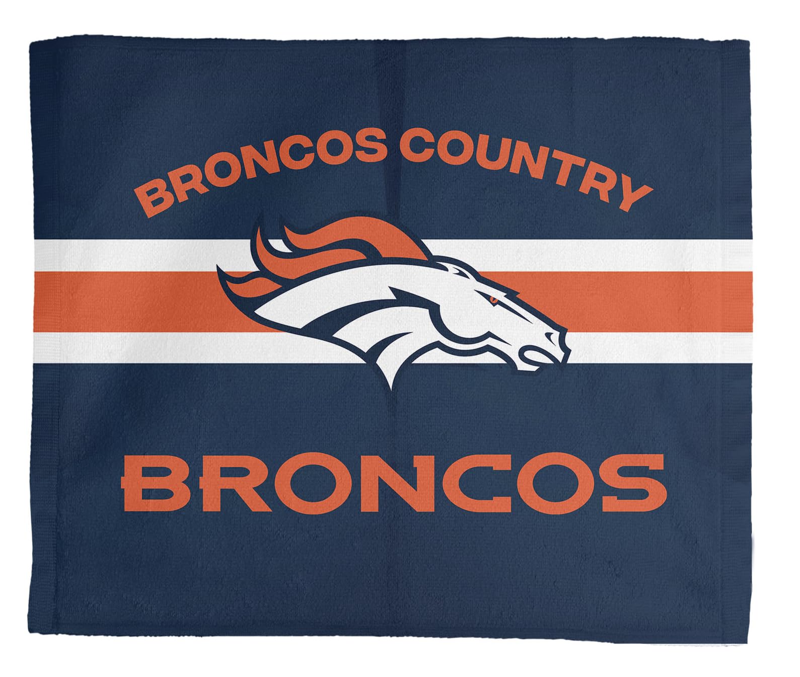 NORTHWEST Denver Broncos NFL Team Arch Slogan Rally Towel, 15 x 18 inches