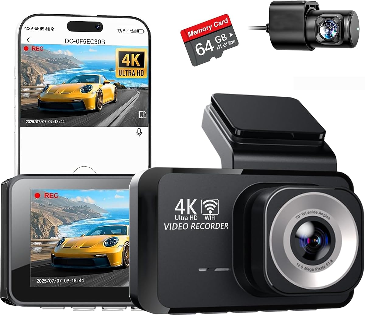 VIOFO A229 Pro 4K HDR Dash Cam Front and Rear, Dual STARVIS 2 Sensors