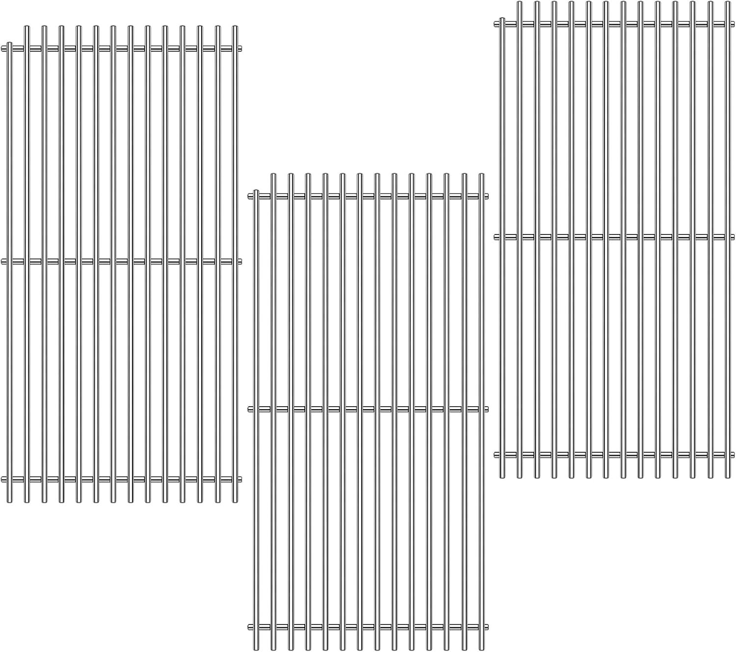 Grill Grates Replacement for DCS Grill Parts 54801 DCS 36, 48, 36ABQR,36BQ, 36BQR, 36DBQ, 48DBQAR, 48DBQR, 48EBQAR, 48EBQR, BGA36-BQARL, BGA36-BQARN, Stainless Steel Ceramic Rods Grids BBQ 20”