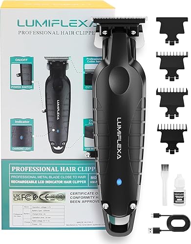 Cortapelos profesionales para hombres, recortadora de pelo corporal y cortadoras inalámbricas, kit de corte de pelo decolorado, máquinas eléctricas