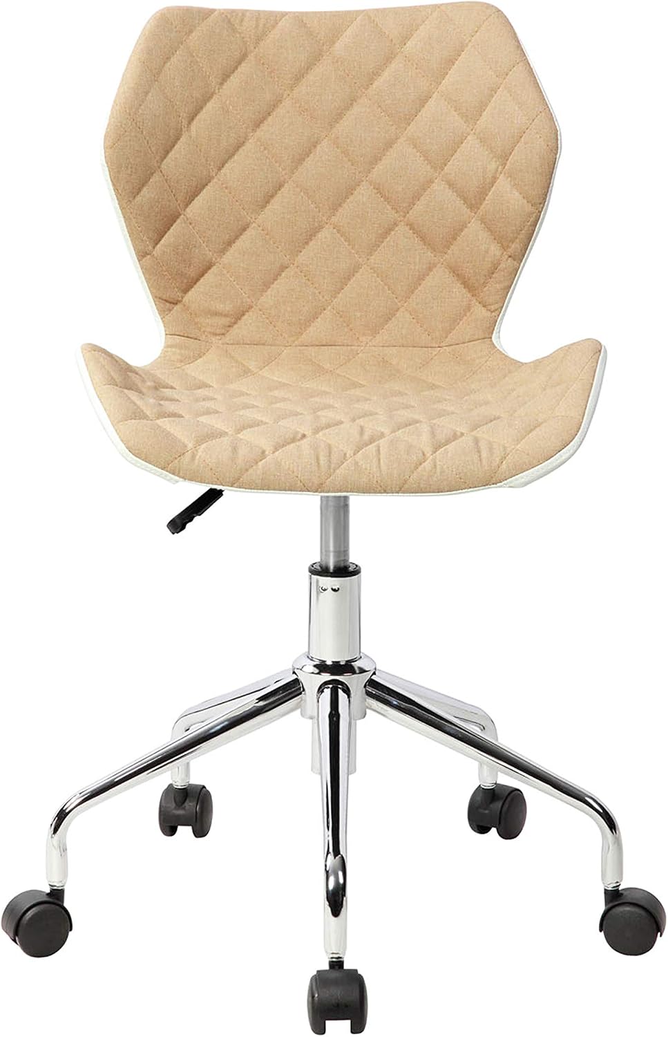 Techni Mobili Modern Height Adjustable Office Task Chair, Beige