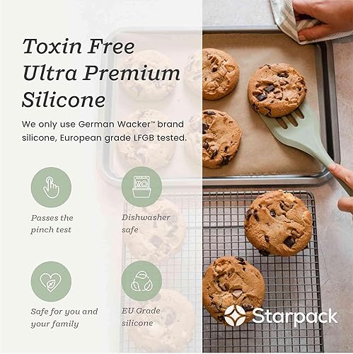 Miniatura 6 de Starpack - Juego de utensilios de cocina de silicona (5 piezas)  10.5 pulgadas  Juego de utensilios de cocina resistentes al calor hasta 600 F