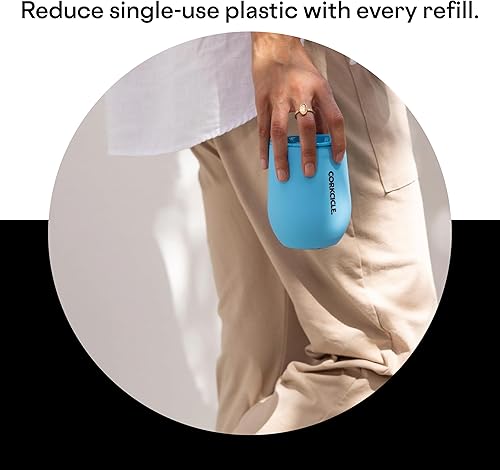 Miniatura 6 de Corkcicle copa sin tallo, 12 onza, Negro mate