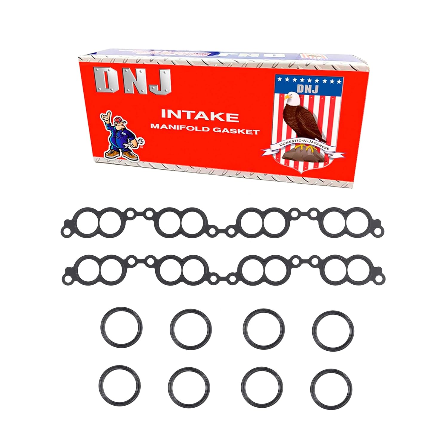 DNJ IG650 Intake Manifold Gasket Set for 1990-1996 Infiniti Q45 4.5L V8 32V DOHC 4494cc