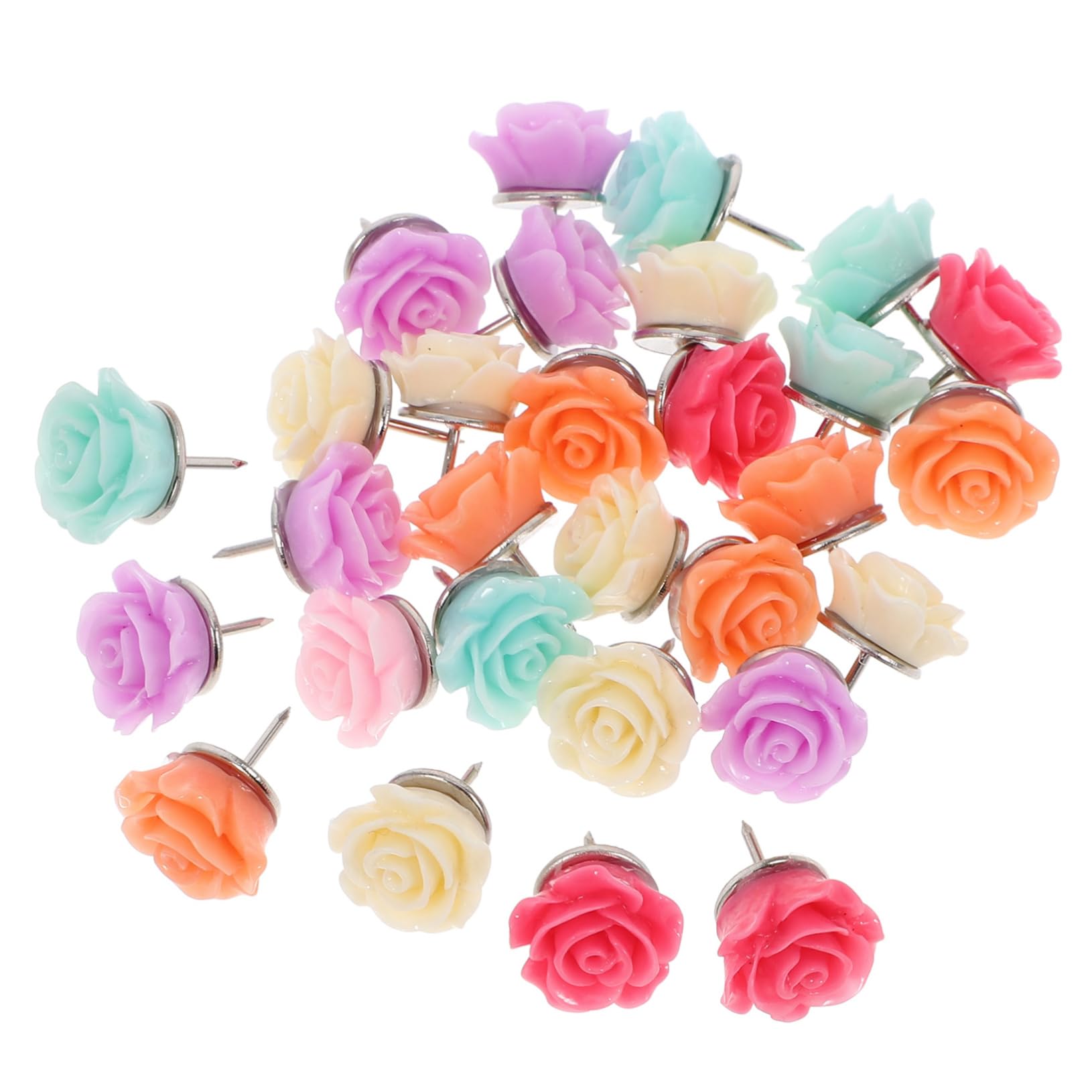 Operitacx 150stücke Dekorative Blumen-pinnnadeln Süße Pushpins Für Korktafel Vielseitige Daumenstöpsel Farben Für Bulletin Boards Und Karten