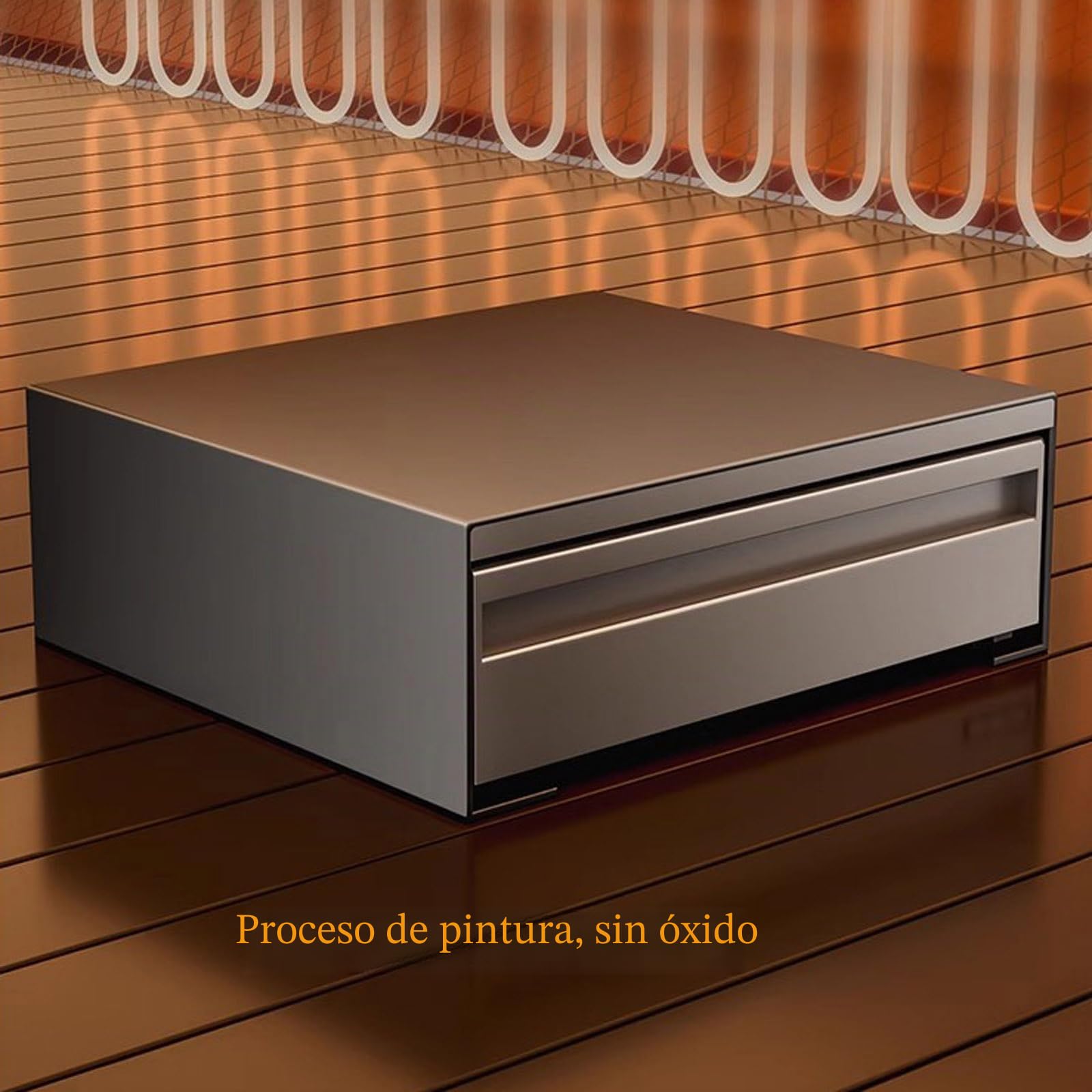 Soporte de acero al carbono para microondas con cajones extraíbles, organizador de encimera para microondas compactos, estación de café y almacenamiento de electrodomésticos de cocina, color gris (35
