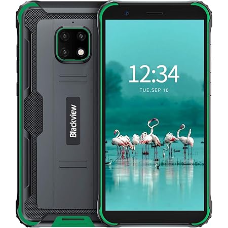 Amazon Blackview Bv4900 Pro スマートフォン防水アウトドア 4g Simフリー スマホ本体 防水 防塵 耐衝撃 4gb Ram 64gb Rom 5mp 13mp防水カメラ Android 10 Ip68 5580mah大容量バッテリー 5 7インチ 顔認証 携帯電話 デュアルsim Nano 防災用品 グリーン