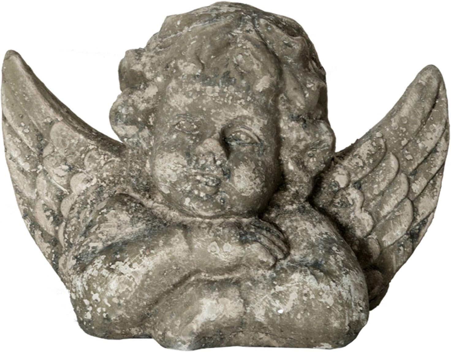 Concrete Garden Winged Angel Statue Doorstop